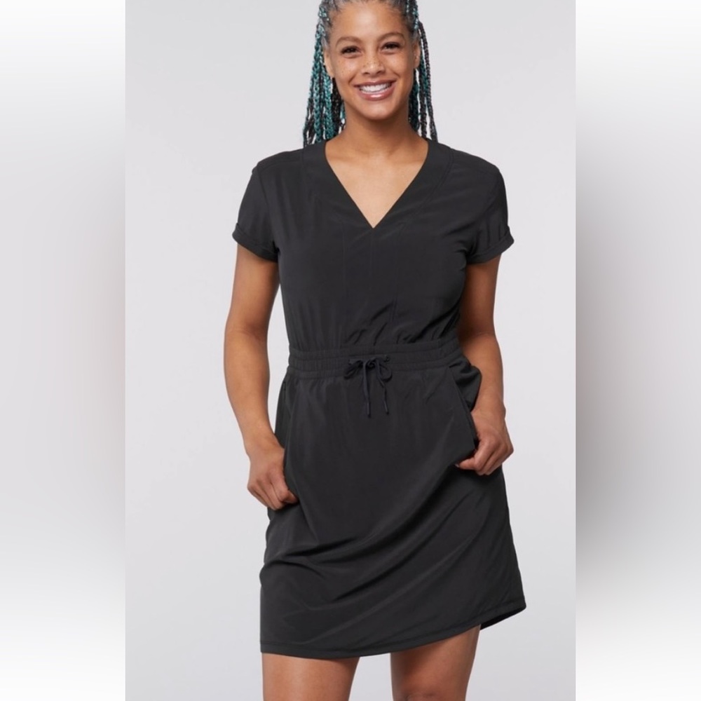REI Aoraki Travel Dress Size Large in Black